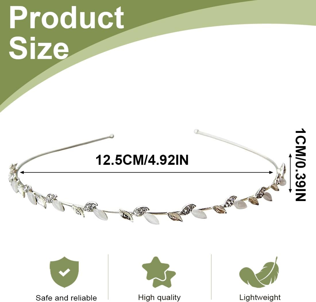 ZORVUJI Hair Accessories Communion Girls Gold Leaves Headband Wedding Bridal Headpiece First Communion Festive Ladies image number 4