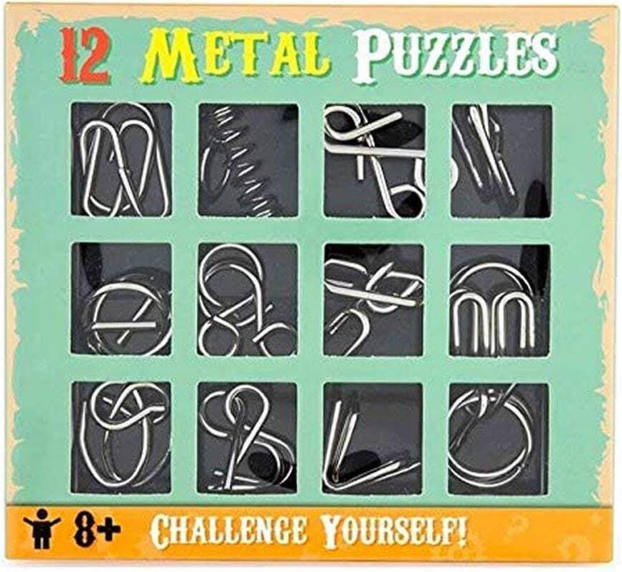 12 Piece Metal Puzzles