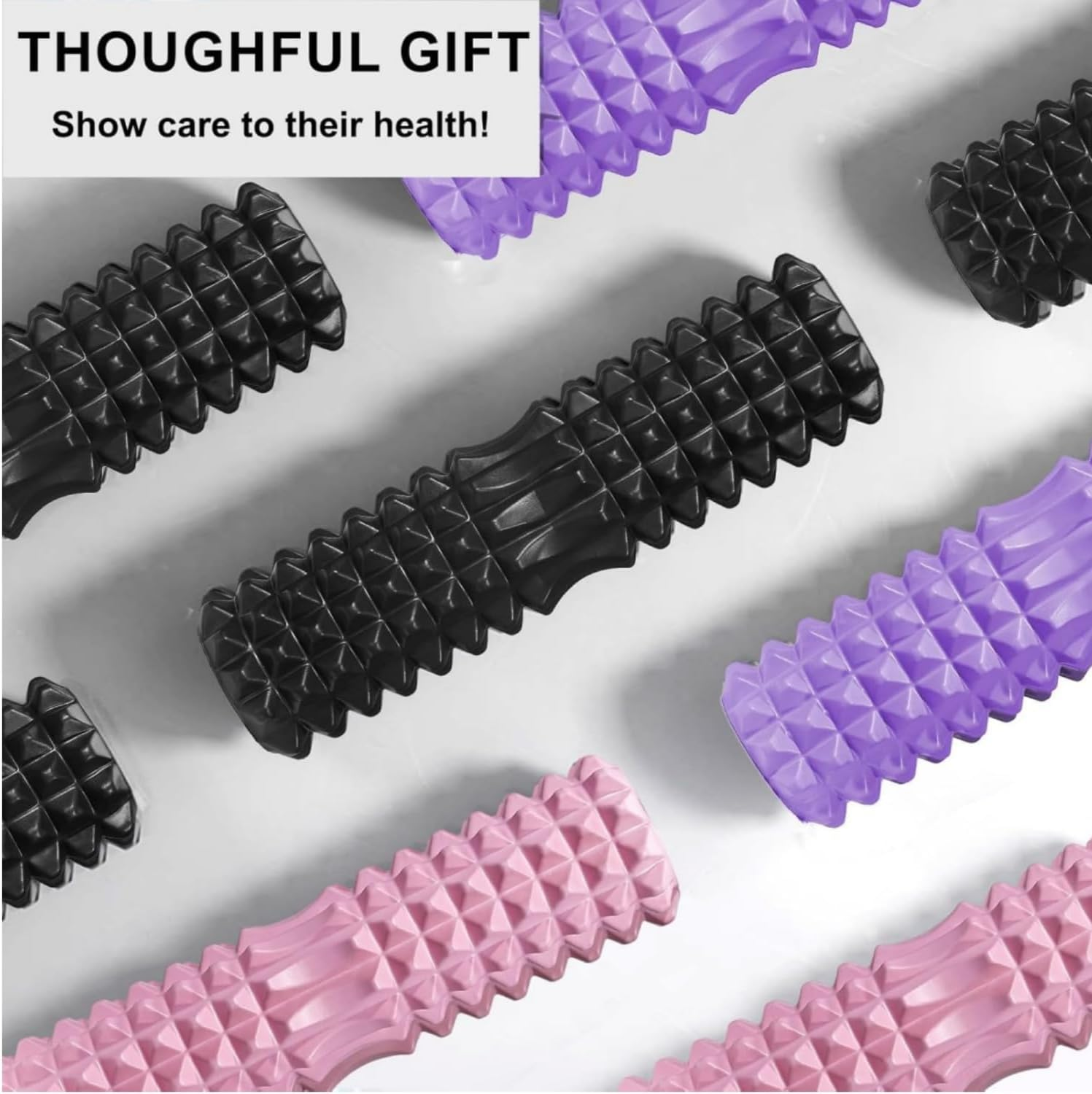Trigger Point Foam Axis - Deep Muscle Massage Roller, High-Density Fitness Roller, Suitable for Runners/Athletes to Relax Their Legs and Relieve Back Pain. (Black A) image number 4