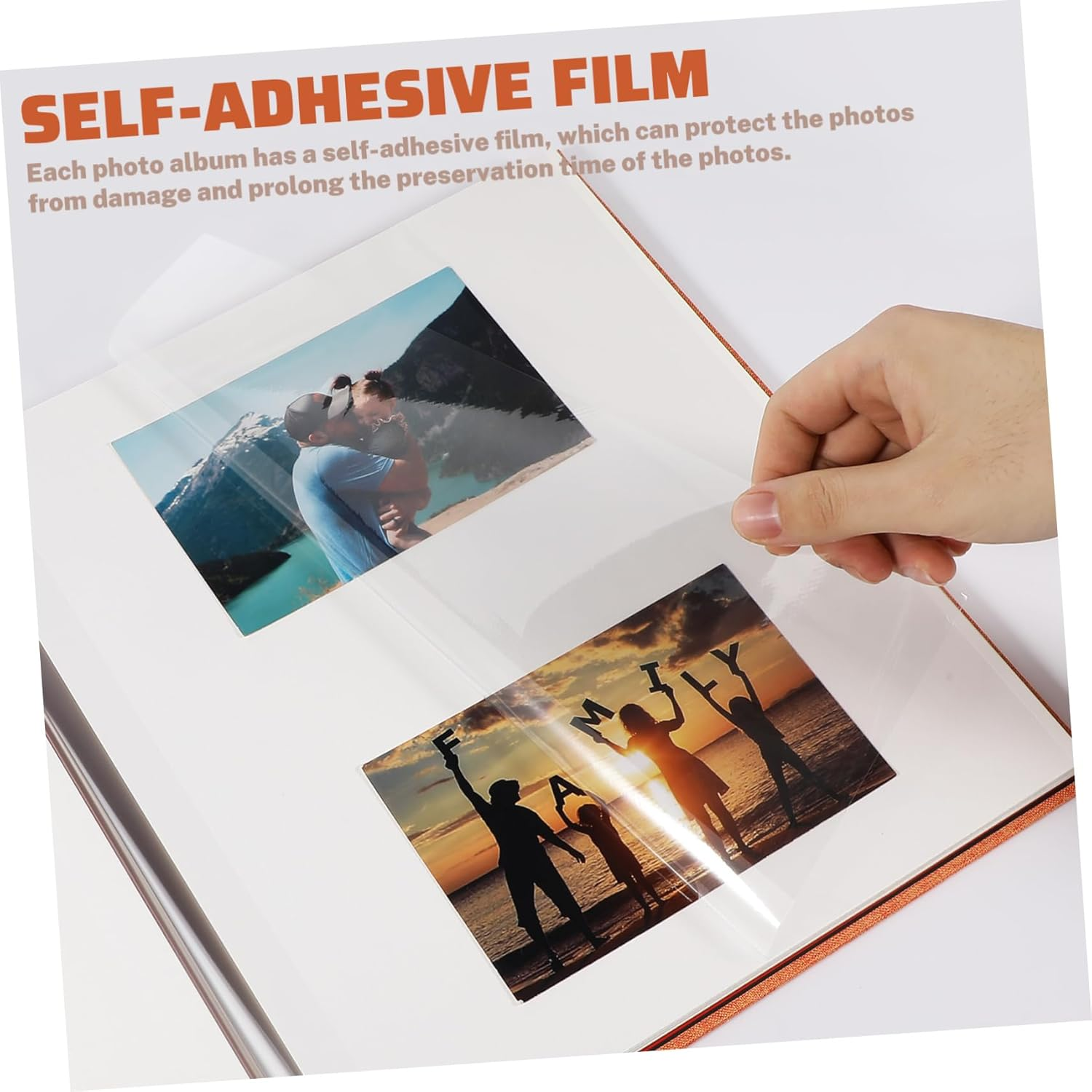 DIY Photo Book with Window Design Elegant Hardcover Album for Family Memories Blank Pages Scrapbook for Weddings Anniversaries Graduations and Special Events image number 4