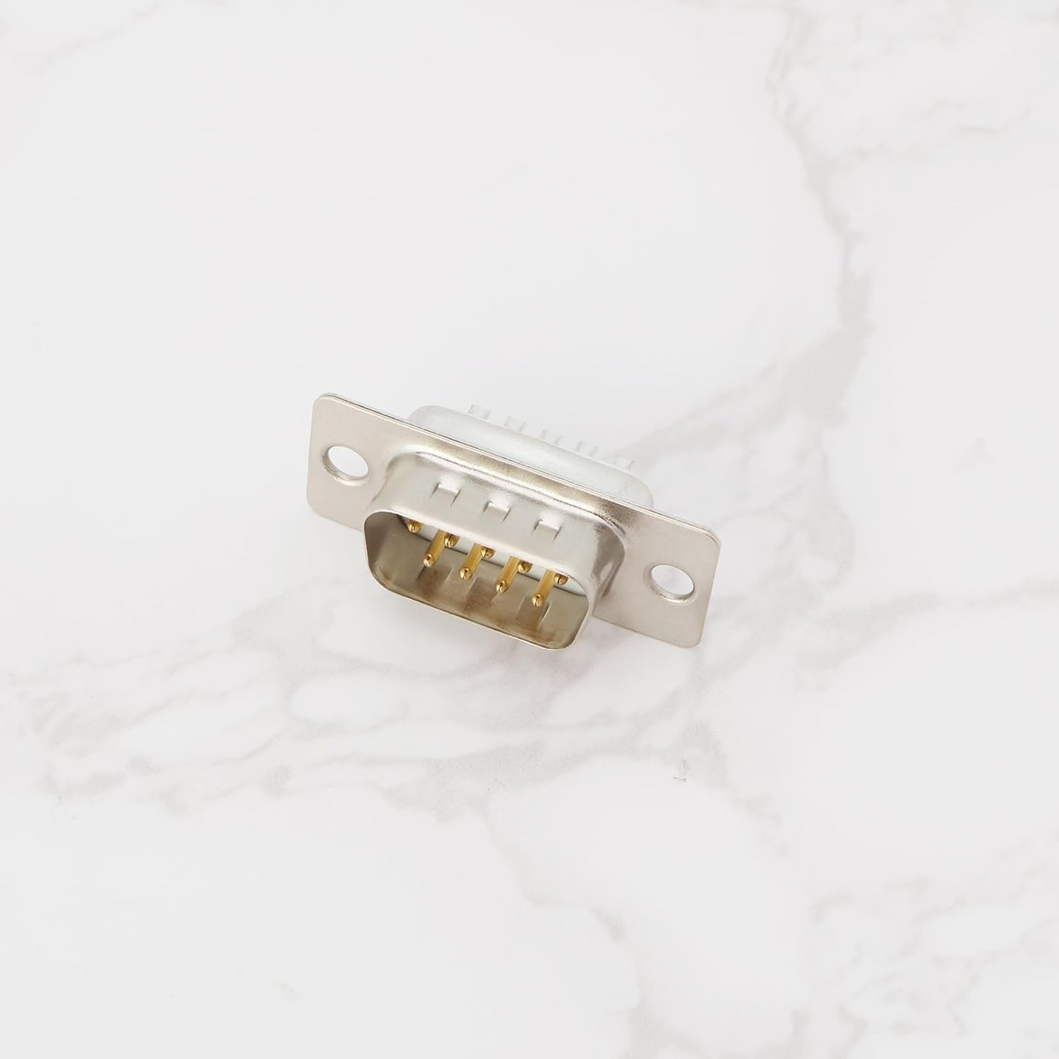 YINETTECH 10PCS DB9 RS232 Male Connector 9 Pin D-SUB Serial Solder Type Gold Plated Joints Connector for Automatic Control Equipment Computer Set-Top Box image number 5