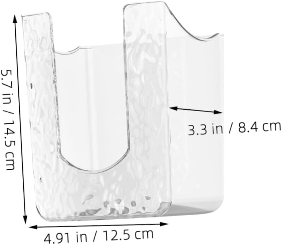 2Pcs Wall Mounted Tissue Box Wipes Holder for Bathroom Pattern Design for Wet Wipes and Facial Tissues Storage for Bathroom and Kitchen Use image number 4