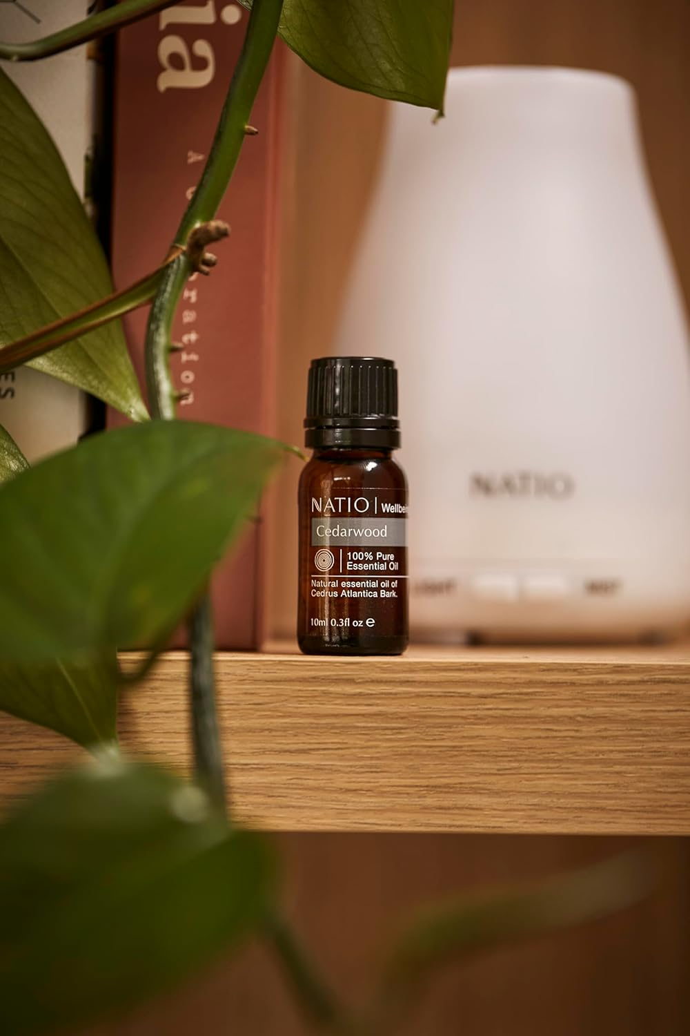 Natio Australia Ultrasonic Essential Oil Diffuser - Non-Heat Ultrasonic Technology with 4 Hour Auto-Off Timer for Natural Home Fragrance image number 3