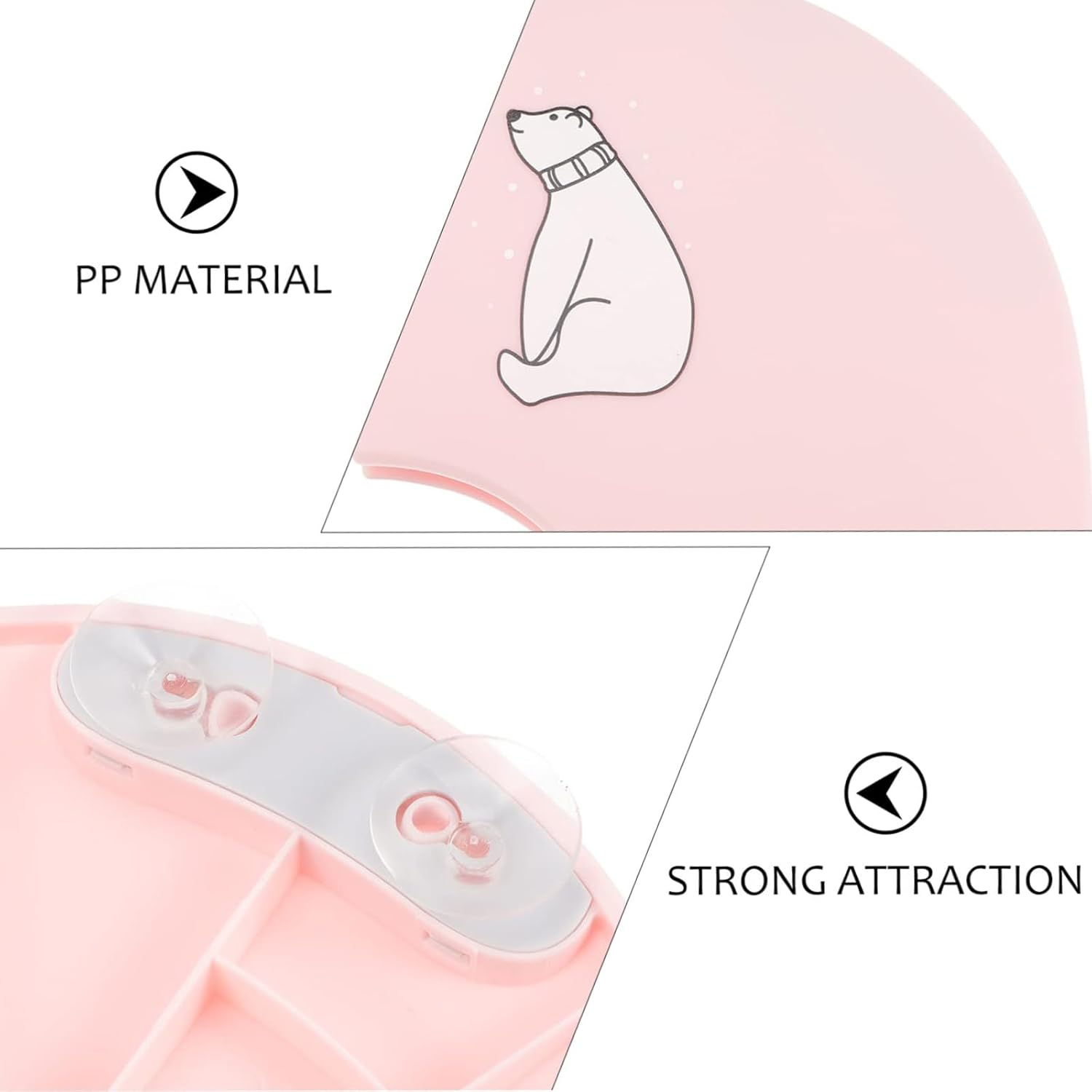 Folding Potty Seat for Toddler, Portable Toilet Seat Cover, Toilet Potty Training Seat Covers for Baby, Toddlers and Kids (Pink) image number 5