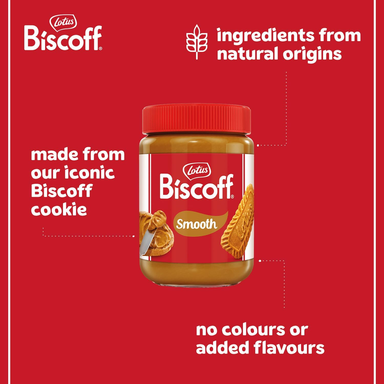 Lotus Biscoff - Sweet Spread - Smooth - Caramelised Biscuit Flavor - Vegan - Nut Free - No Colours or Added Flavours - 720G image number 3