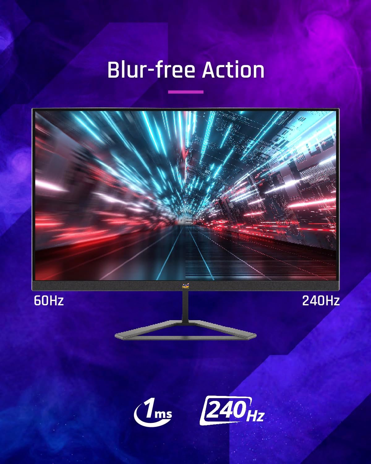 Viewsonic VX2758A-2K-PRO-3 27 Inch IPS Gaming Monitor with 2K QHD (2560X1440), 240Hz, 1Ms MPRT, AMD Freesync Premium, Tilt Adjustable, Dual HDMI & DP image number 6