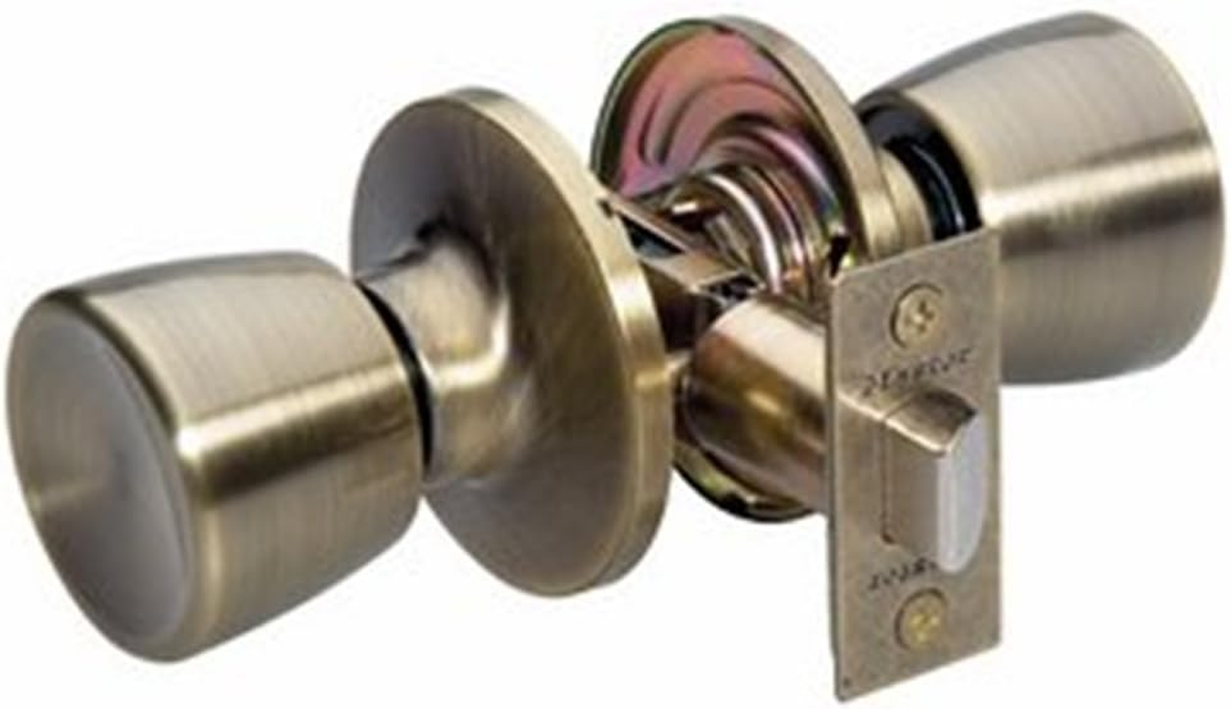 Master Lock TUCO0705 Keyed Alike Tulip Door Lock with Deadbolt, Polished Brass image number 2