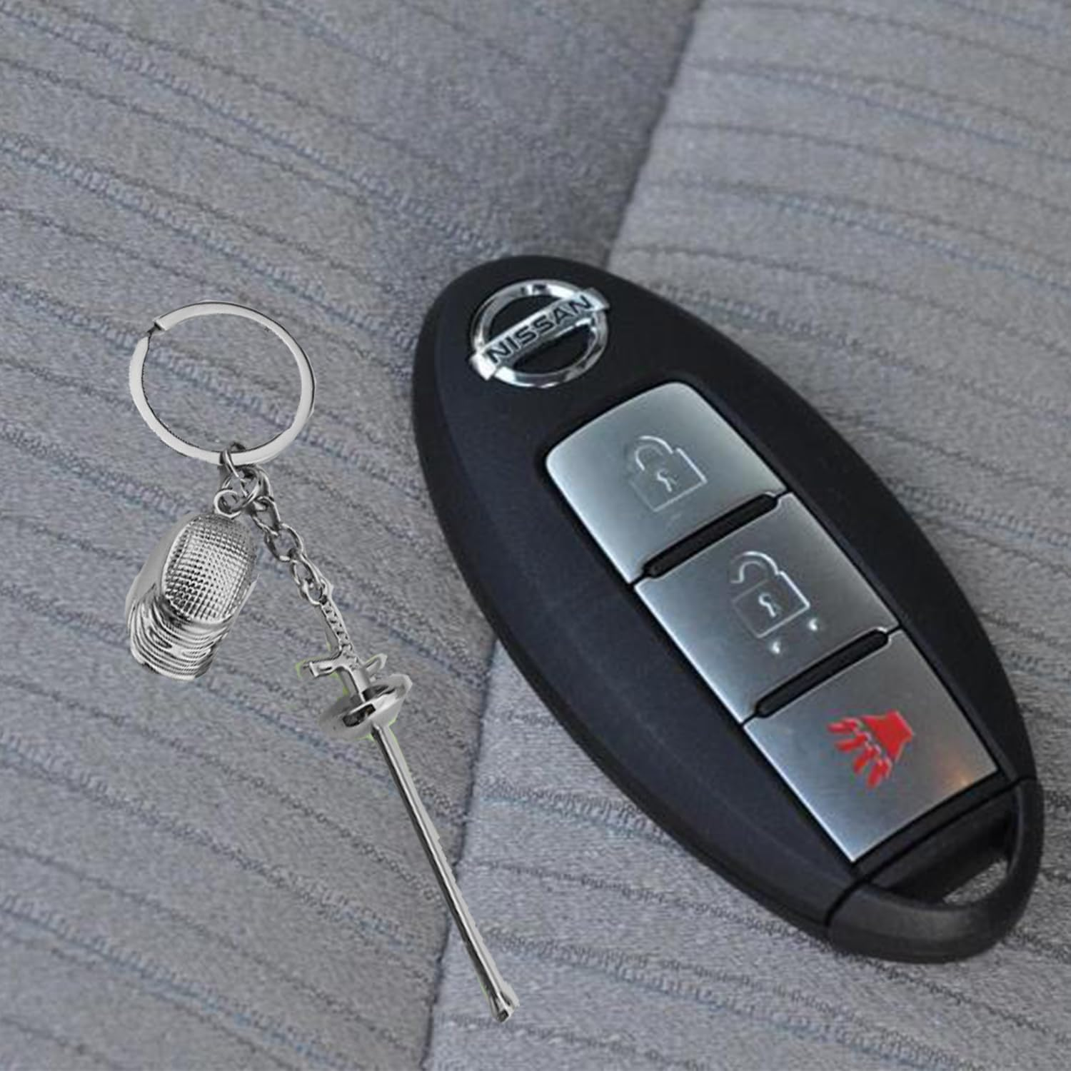 Taicols Fencing Keychain,3 Souvenir Backpack Hanging Adorns Delicate Key Chain Sword Rings Sports Ring Bag Decor Keepsake Pendant Decoration Chains Sport Metal Lovers Collectible Keychains Keyring image number 3