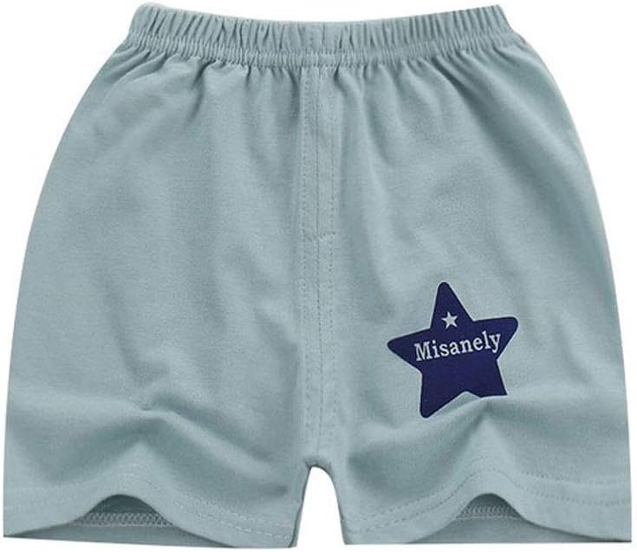 SHARELY SHEEP Toddler Baby Boy Elastic Waist Pull on Cotton Shorts for Littler Kids Boys Short Pants Summer Clothes image number 2