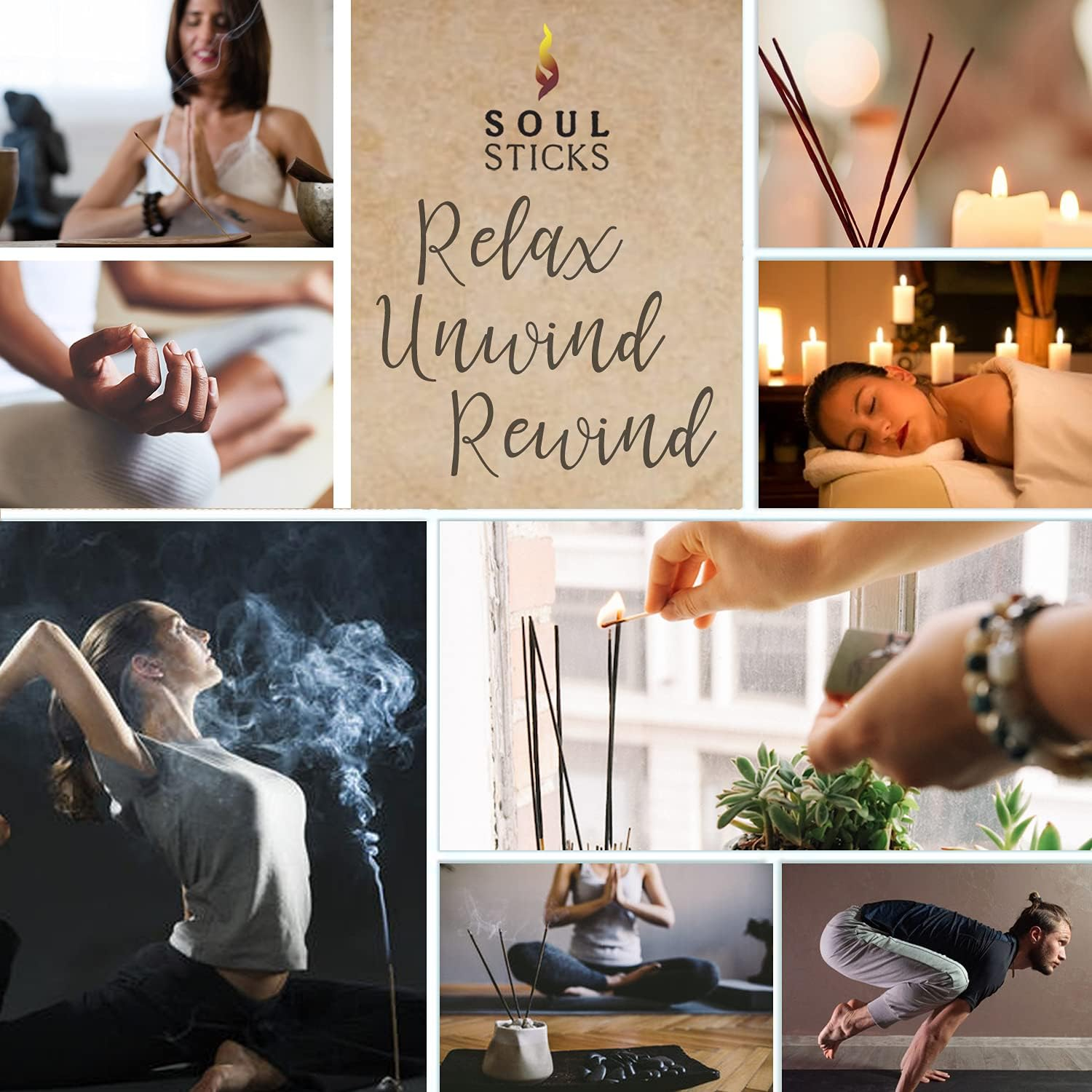 Soul Sticks Hand-Rolled Incense Sticks Evil Spirit Blends 180 Gram Box | 100% Natural Masala Incense Organic Home Fragrance Agarbatti (Werewolves) - Vampire Orchid image number 2