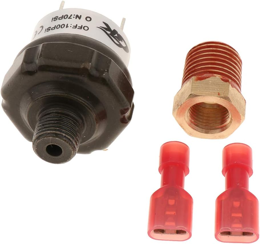 12V Heavy Duty 70 PSI Pressure Switch Valve Tank Mount for 12 Volt Compressor Air Horn Presssure image number 1