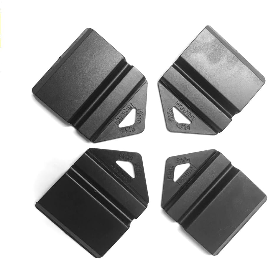 Clip It on Clips Easy to Attached & Removed from Licence Plate 4 Clip Only (Black)