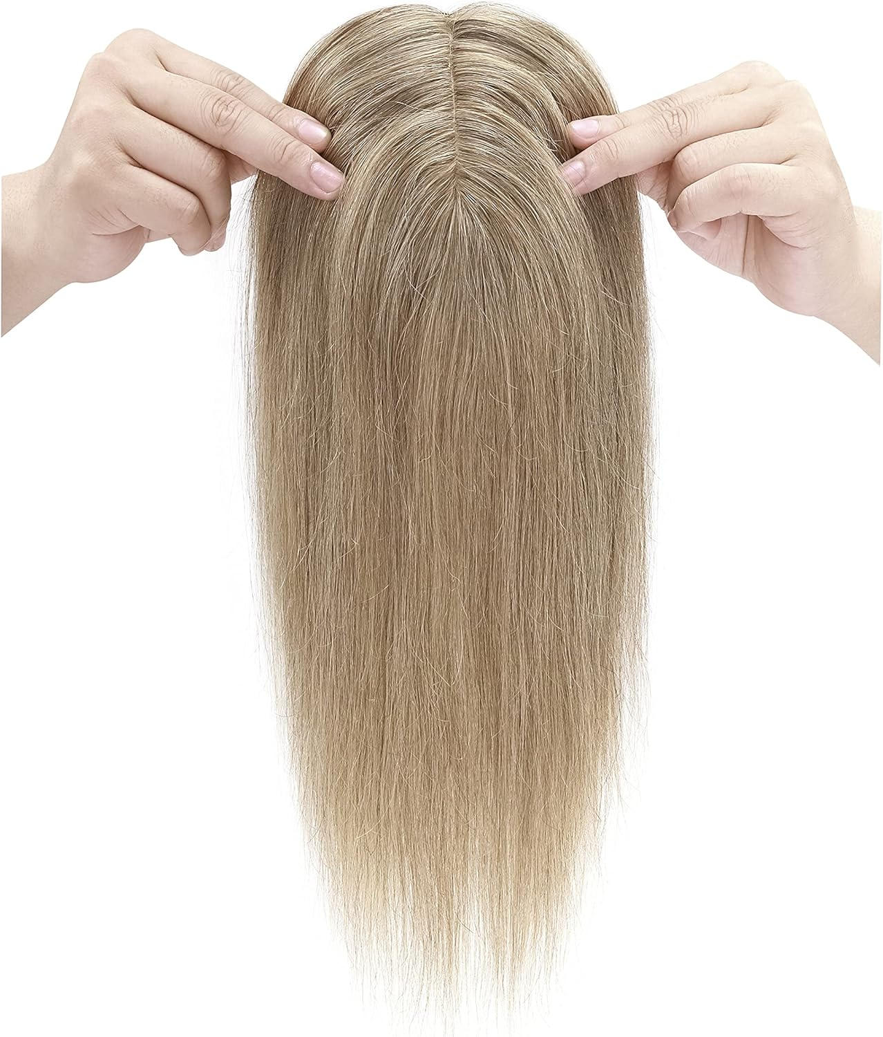 Clip in Bangs Real Human Hair Bangs Hair Clip on Bangs Extensions Thin Wispy Front Fringe Bangs Hairpieces Side Bangs with Temple Flat Bangs Hair Clip Top Hairpiece for Women 5G #06 Light Brown image number 4