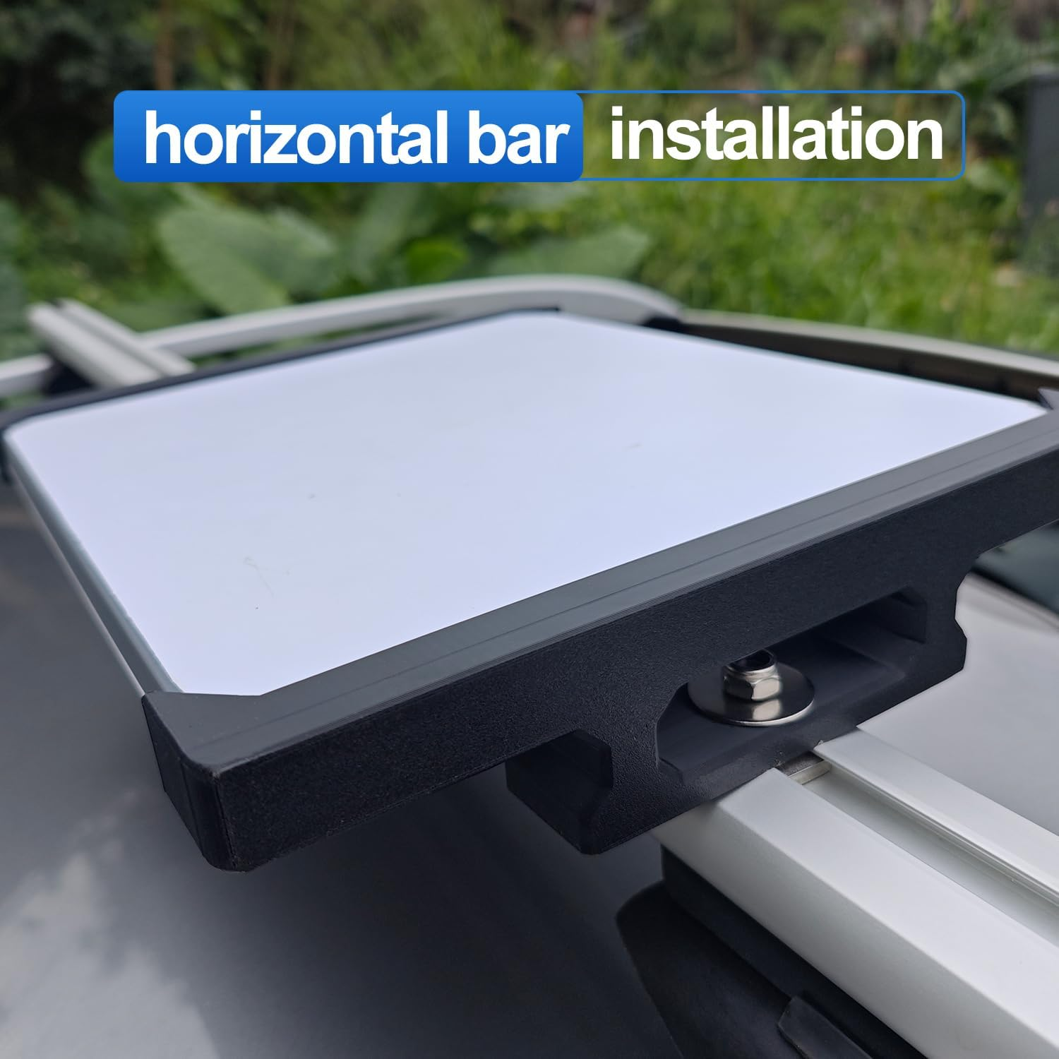 Starlink Mini Roof Rack Mount - Screw-On Car Roof Railway Mount for Off-Road Vehicles, Durable Uv-Resistant ASA, Starlink Mini Accessories (Black) image number 1