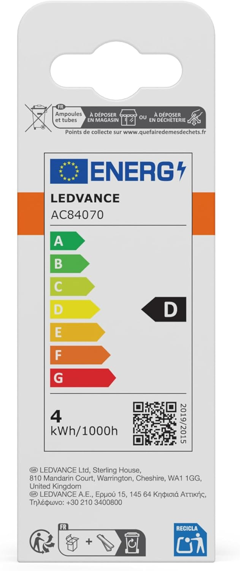 OSRAM LED Retrofit Classic B DIM 3.4 W 827 Frosted E27 image number 1