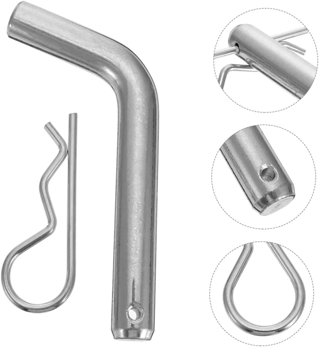 Heavy Duty Iron Hitch Pin Lock with Clip - Anti-Theft Trailer Hitch Receiver Lock, Galvanized Rust Proof, Easy Install for Trailers, Caravans, Gates, Fences, Cabinets image number 4