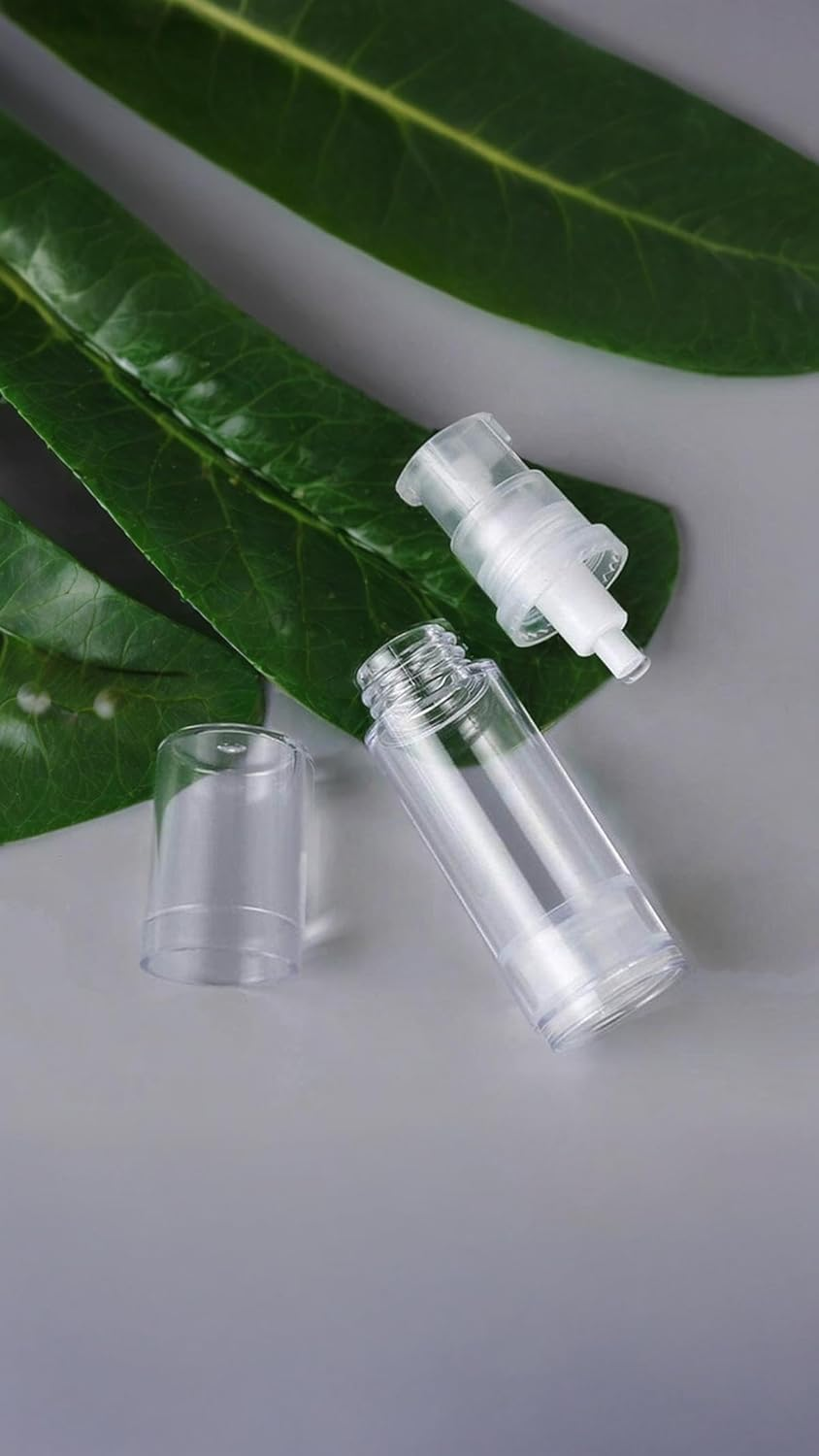 Clear Airless Lotion Pump Bottles - Set of 15 15Ml Travel-Friendly Cosmetic Containers for Foundations Serums Lotions and More Leak-Proof and Refillable Design(Includes Two Funnels) image number 6