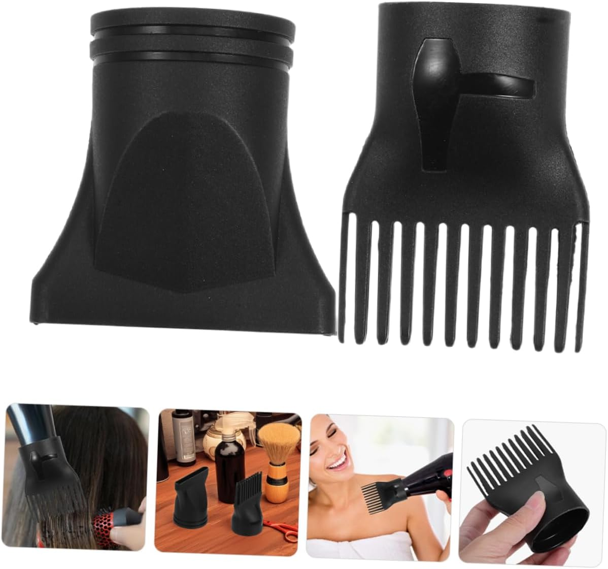 BESTYASH 6Pcs Plastic Hair Dryer Nozzle Attachments for Precision Styling Efficient Blow Drying Travel Friendly Design Even Heat for Home and Salon Use image number 6