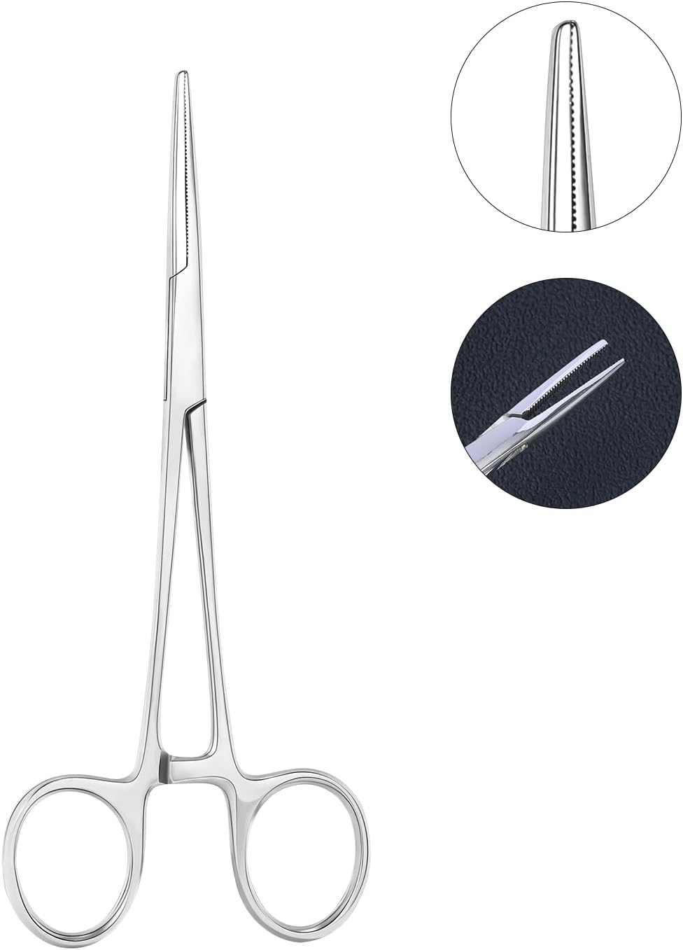 Accgin Piercing Clamps Ear Nose Septum Piercing Piercing Tool for All Piercings 316L Stainless Steel Ear Lip Nose Belly Navel Tongue Body Piercing Kit - 4Pcs Plastics Connecting Pipe image number 3