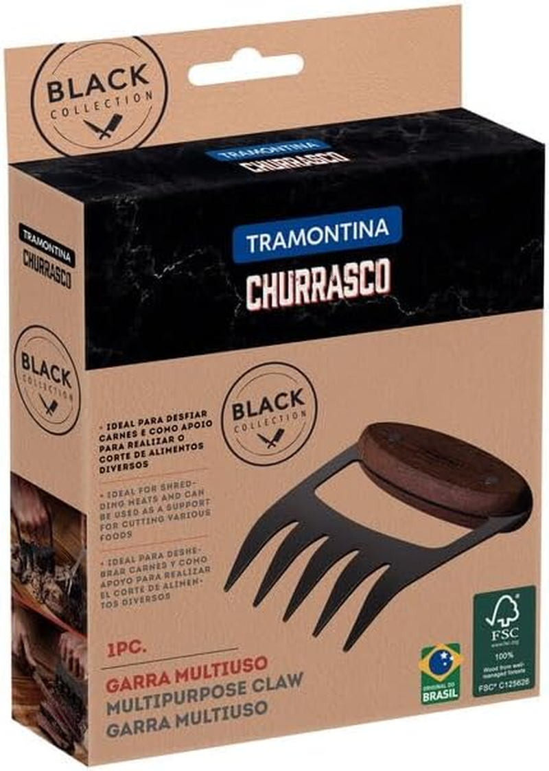 Tramontina Churrasco Multipurpose Claw with Stainless Steel Blade and Wooden Handle image number 1
