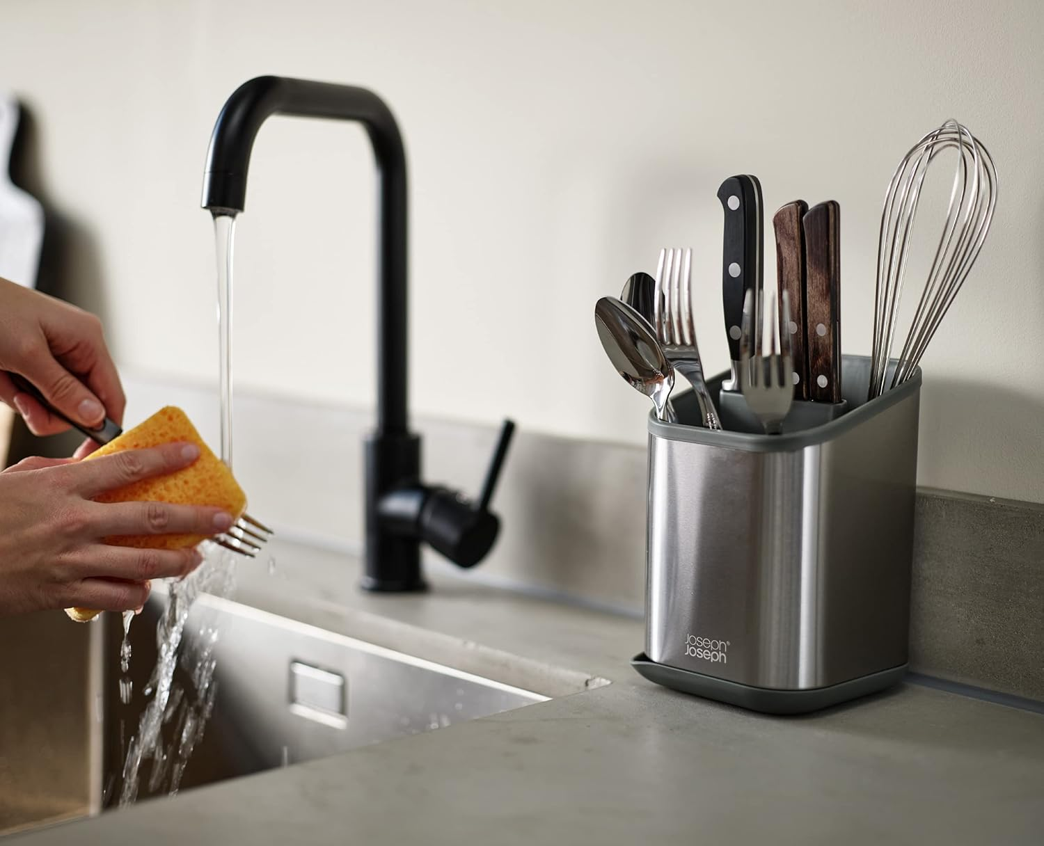 Joseph Joseph Duo Stainless-Steel Cutlery Drainer