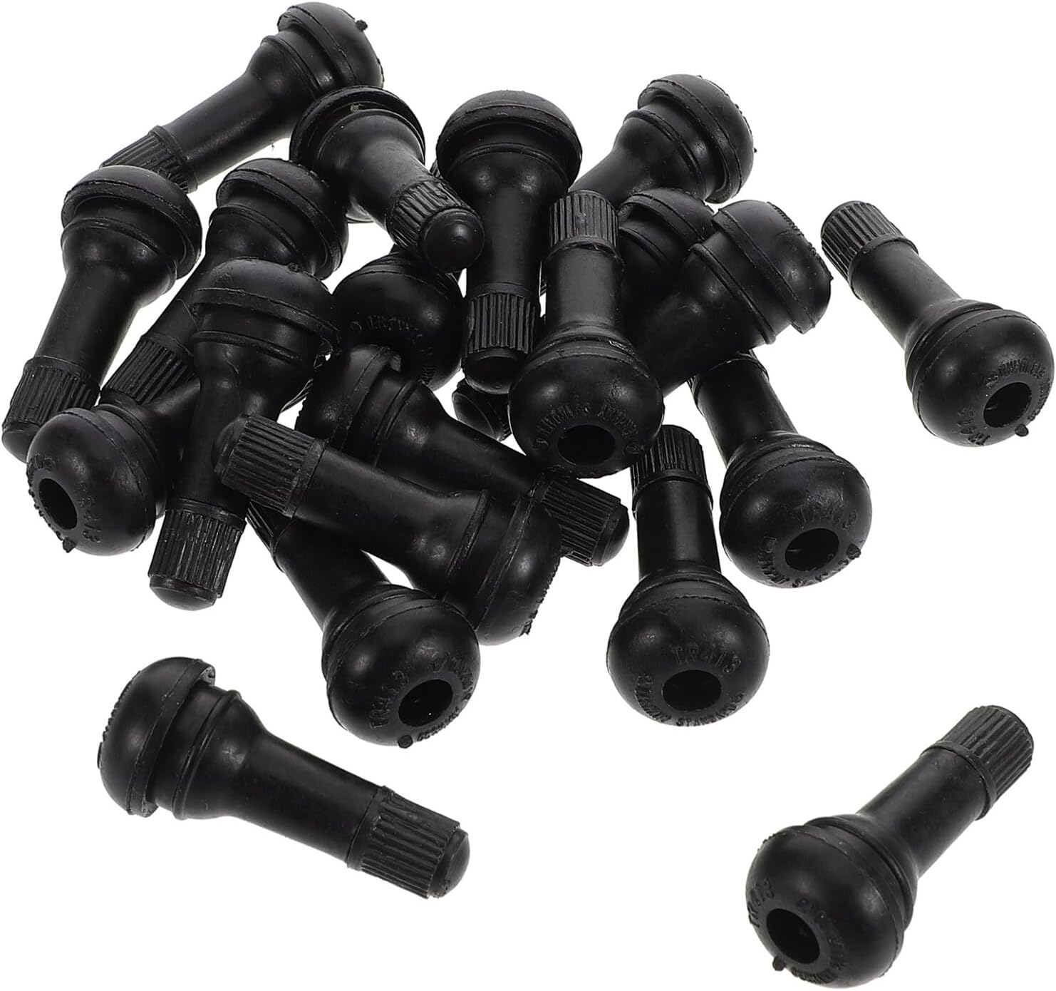 DINHEAROM 100Pcs Car Tyre Valves Rubber Wheel Valve Stems Leak User-Friendly Installation image number 1