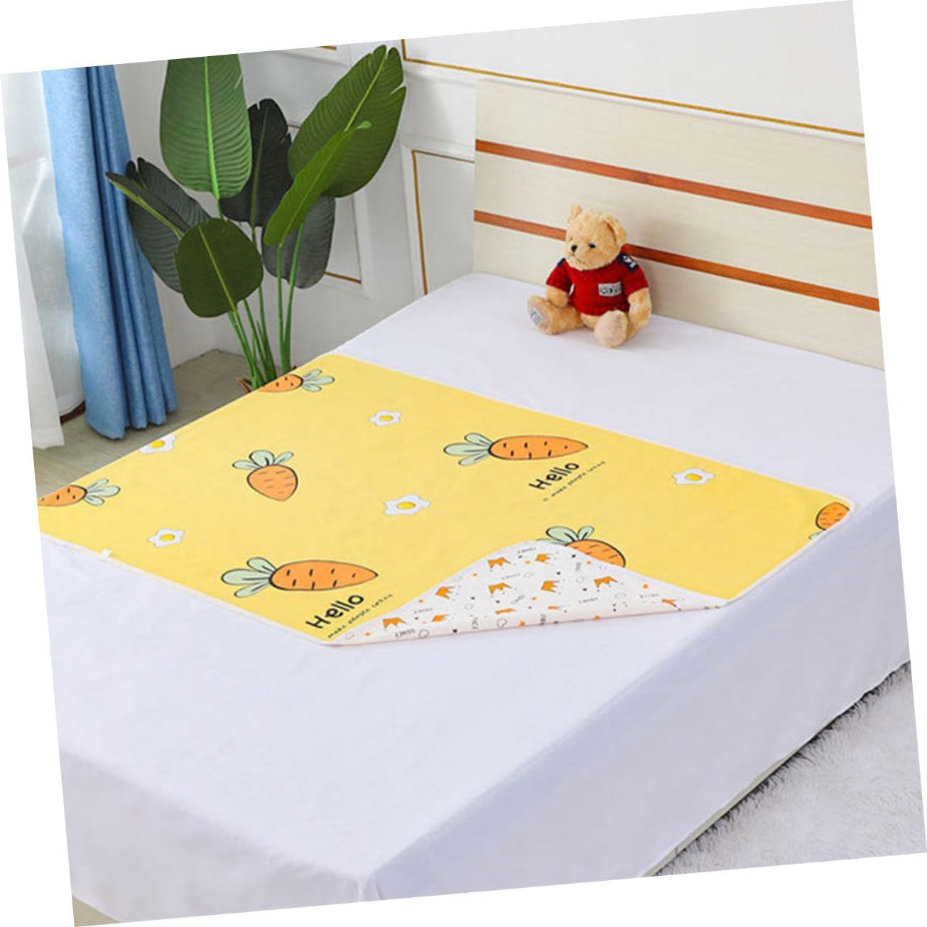 MERRYHAPY Washable Diaper Pad Reusable Change Mat for Diaper Change Pad Fast Absorption for Boys Girls Urinal Soft Cartoon Pattern