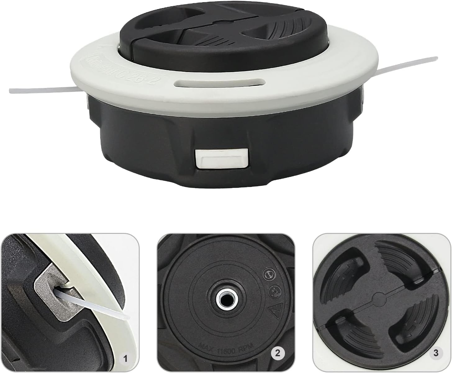 Brlyeeanze C26-2 Trimmer Head Replace 4002 710 2169 for Stihl FS55 FS55R FS56 FS56RC FS70 FS70R FS80 FS85 FS90 FS90R FS91 FS91R FS94 FS94R FS110 FS111R FS111RX FS120 FS130 String Trimmer image number 5