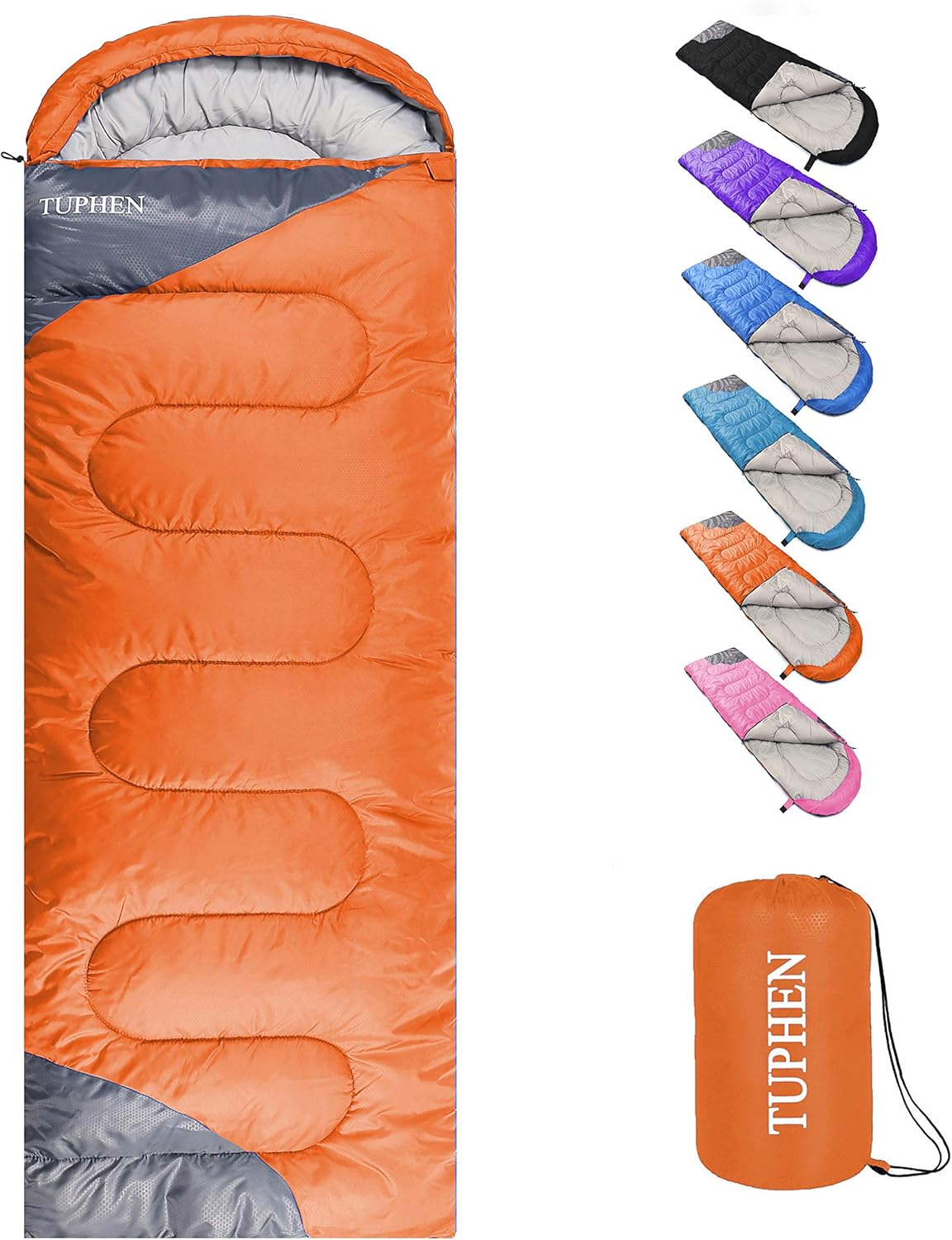 Kids Sleeping Bags - Camping Sleeping Bags with Carry Bag - Compact Sleeping Bag for Hiking, Backpacking 3 Season Warm & Cool Weather, Lightweight Waterproof Outdoor Travel for Boys Girls