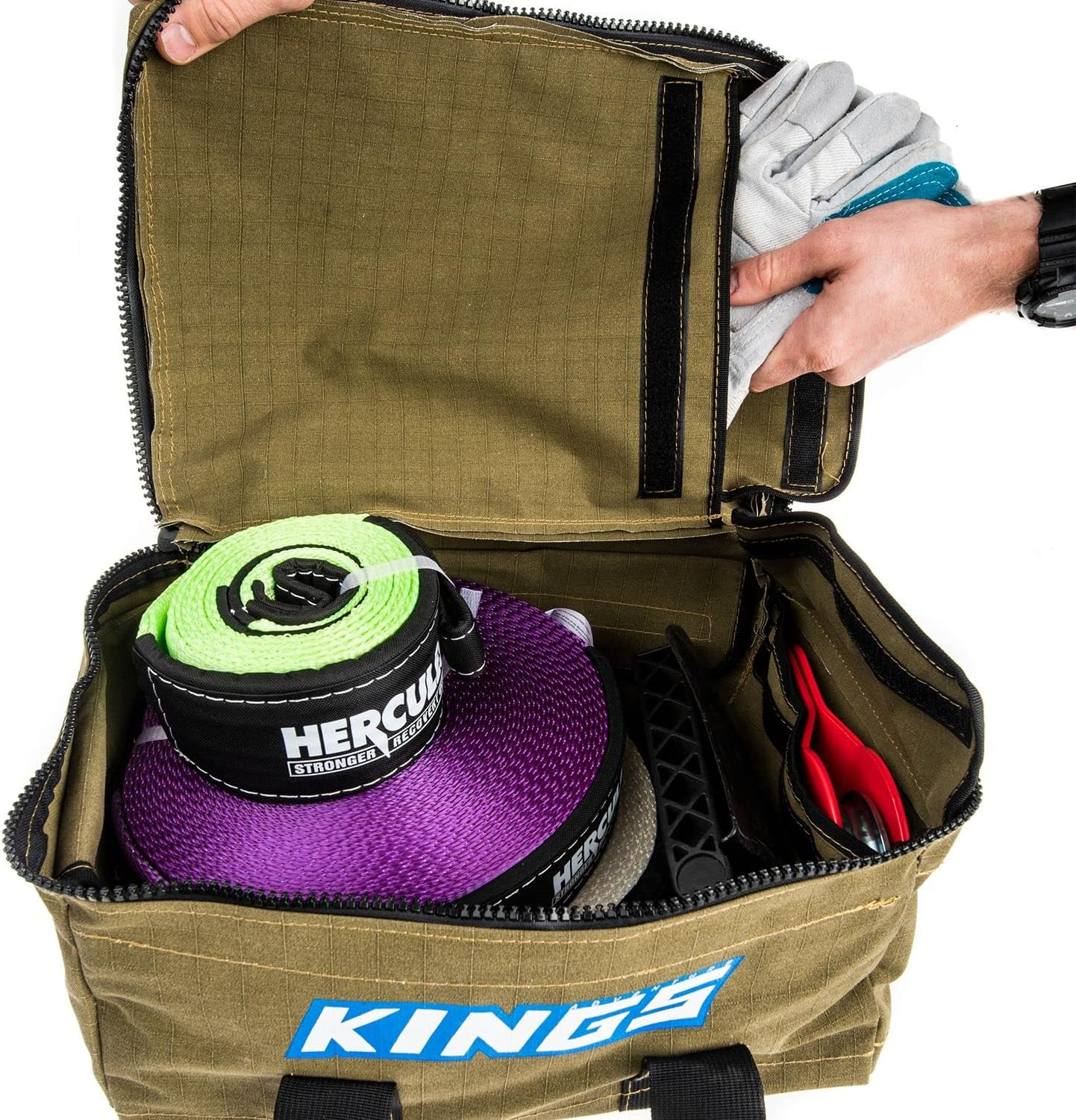 Adventure Kings Canvas Recovery Bag 400GSM 4X4 Offroad Carry Storage Heavy Duty