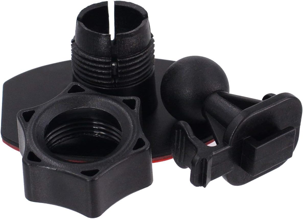 Isaddle CH02B Car Dash Camera Mount Holder for 3M Double-Sided Adhesive Base - Driving Video Recorder Windshield/Dashboard Mount Holder for Yi/Apeman/Dod/Hp Car DVR Camera GPS Phone Permanent Mount image number 5