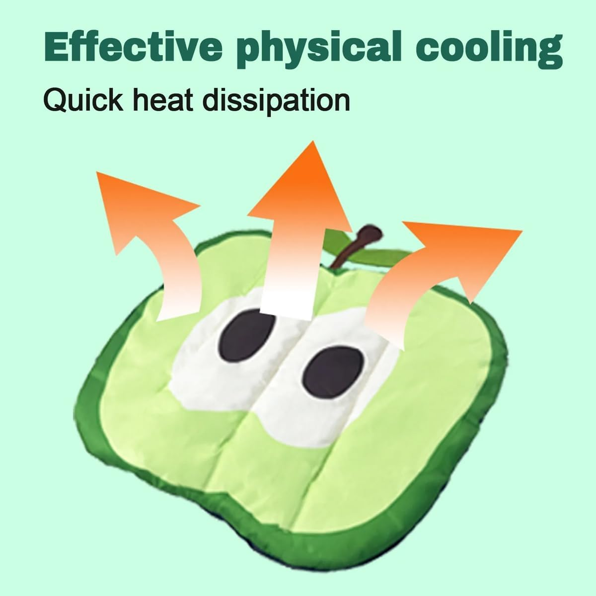 AIMALL Cooling Pet Mat for Dogs and Cats, Summer Ice Silk Cooling Pad with Non-Slip Bottom, Water-Resistant Washable Dog Bed Mat image number 3