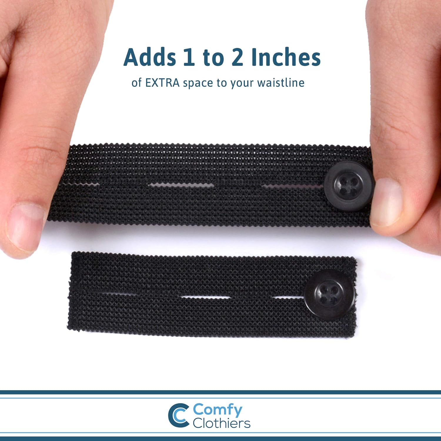 Comfy Clothiers Elastic Waist Extenders for Pants and Shorts