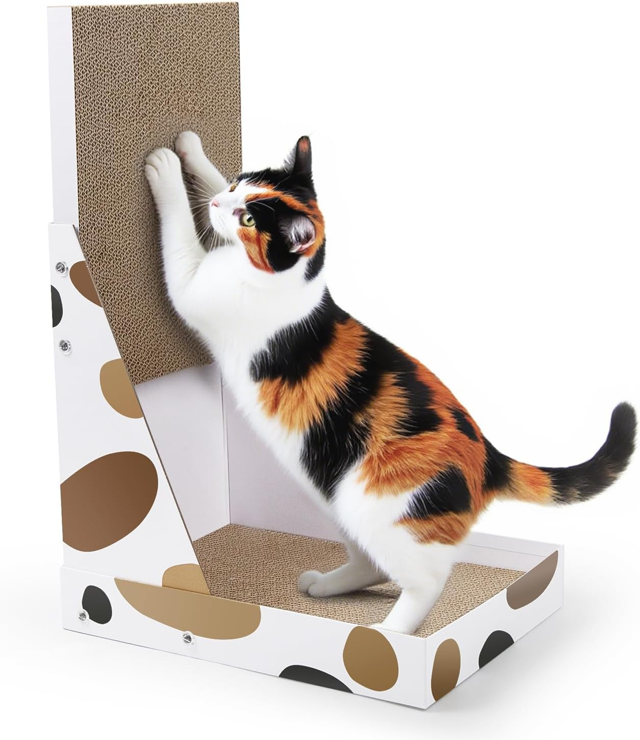 NATUYA Cat Scratcher Cardboard Lounge Bed, (25"X15.7"X11.8") image number 3