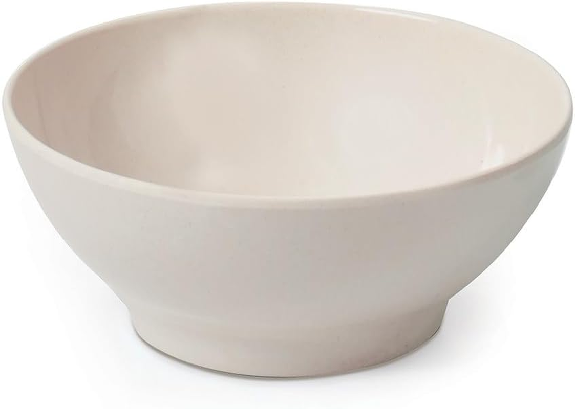 Campfire Camping Bamboo Bowl, 15 Cm Diameter, Cream