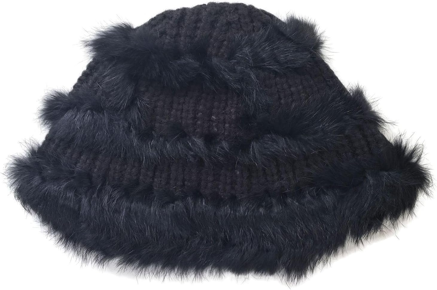 TRADERPLUS Winter Knitted Beanie Hat, Slouchy Crochet Style - Black image number 2