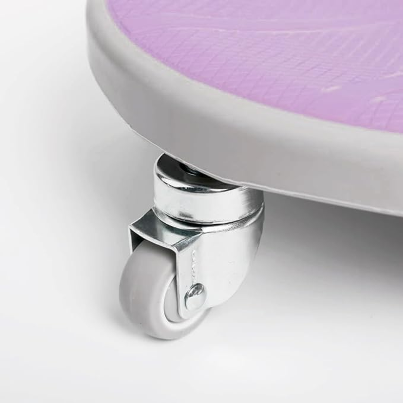 6-Castor 360-Degree Multidirectional round Ab Wheel Disc Board Slide Board: Compact, Versatile Fitness Tool for Abdominal Muscle and Core Strength Workout