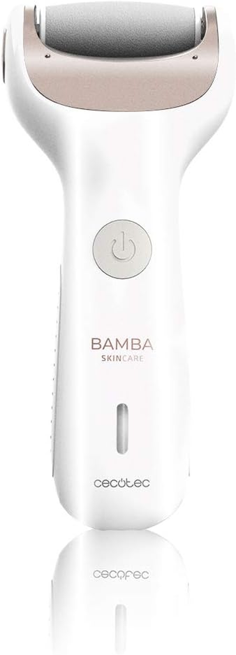 Cecotec Bamba Skincare Electric Foot File, Rechargeable Lithium Battery, Running Time 100 Minutes, Suction and Tank Function, 2 Modes, Includes 3 Discs with Different Grammages