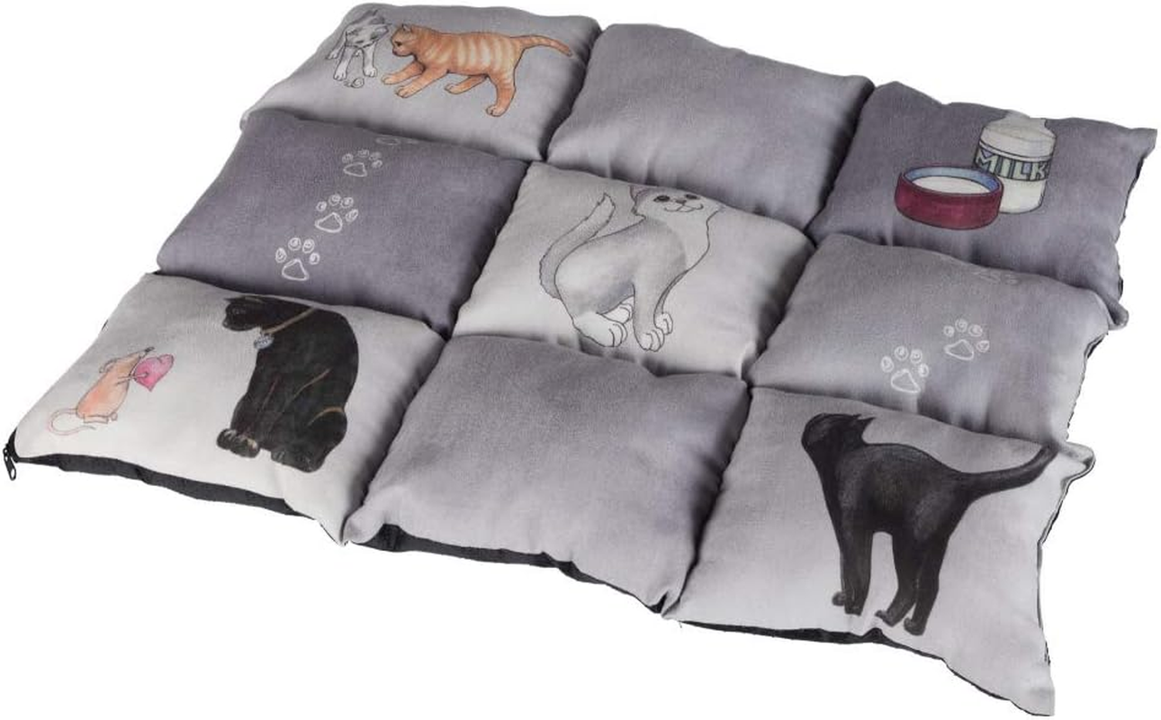 Trixie Patchwork Blanket Cat, 55 X 45 Cm, Grey
