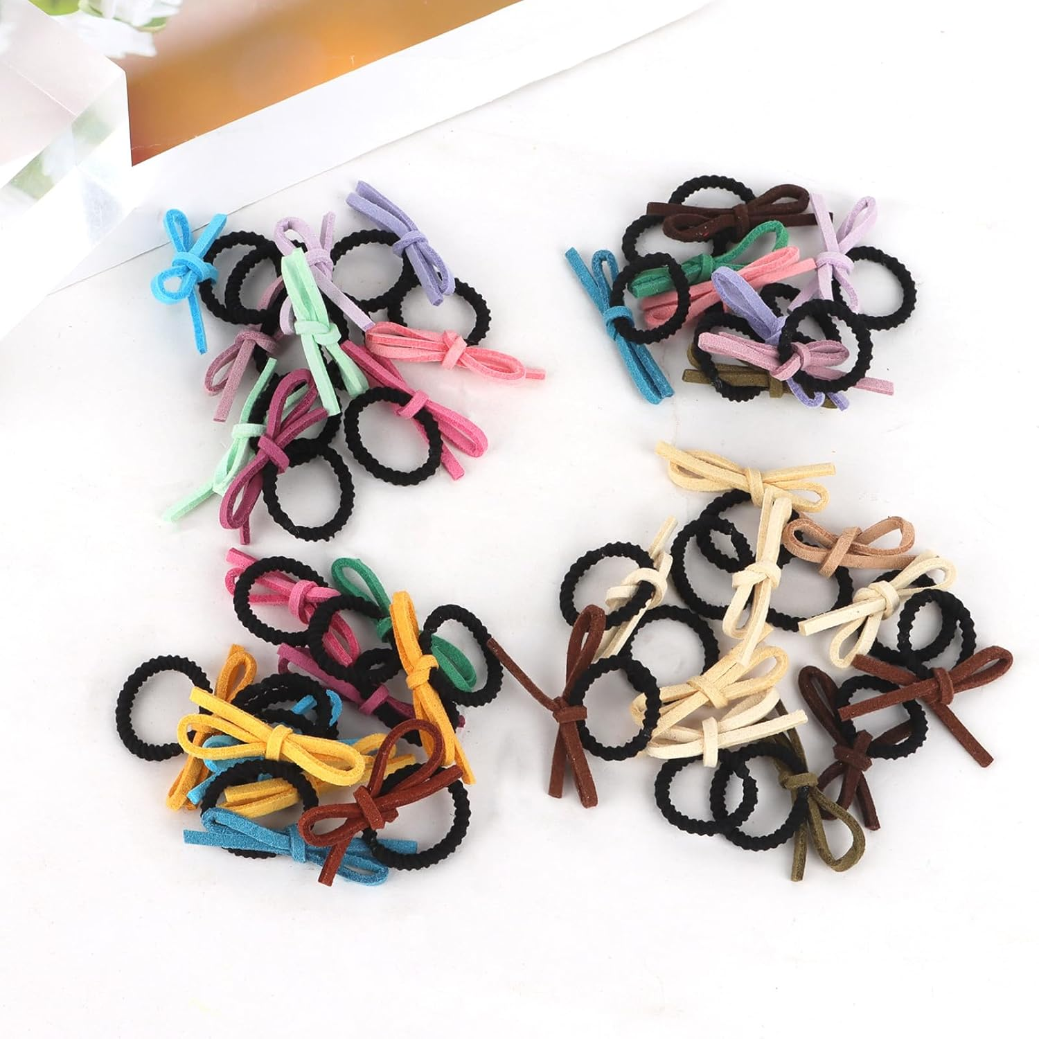 Bumlofa 40 Small Bands with Bows Hair Bows Girls image number 2