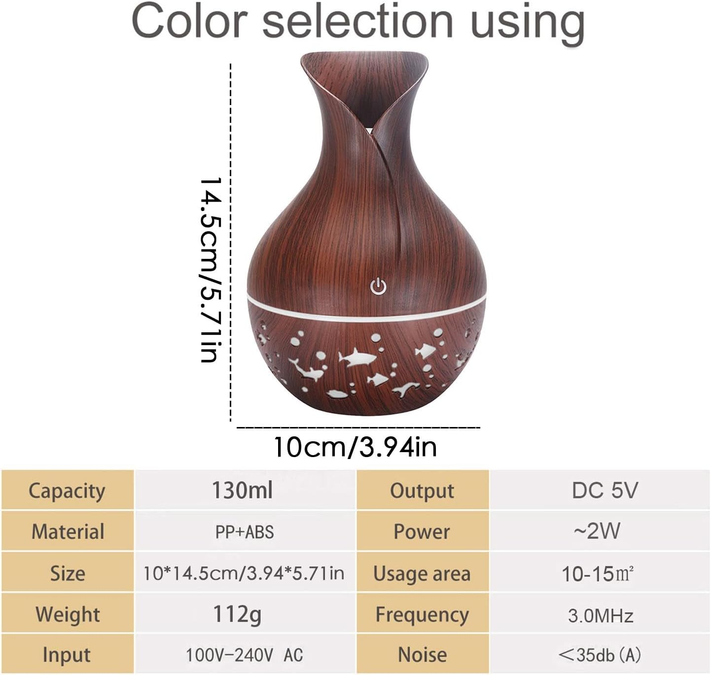 Desk Humidifier, Travel Humidifier | Desk Humidifier with Tilt, Oil Diffuser with Cute USB Design - Portable Humidifier, Oil Diffuser for Women, Ho image number 3