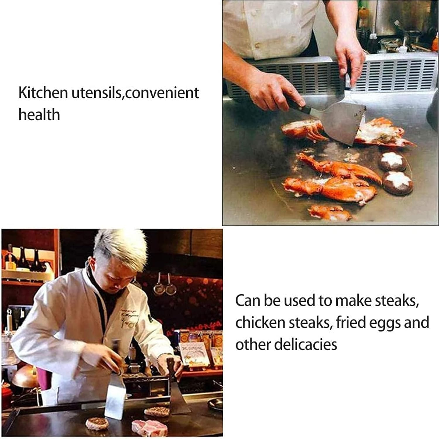 7 PCS Drywall Paint Scraper Tool Set with Storage Bag, Multi-Size Stainless Steel Putty Knives (1, 1.5, 2, 2.5, 3, 4, 5 Inch) for Spackling, Wallpaper Removal, Plaster Scraping & Mud Application image number 4