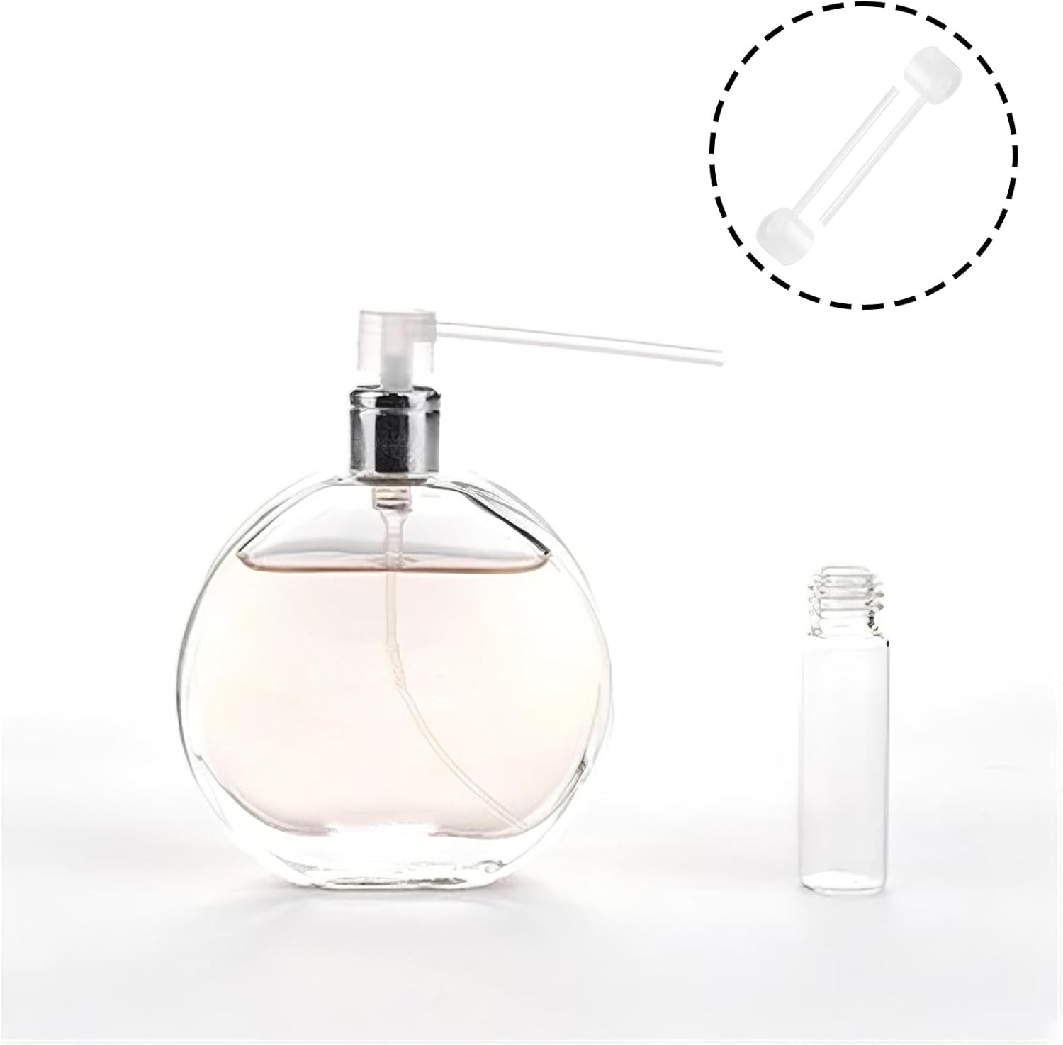 Perfume Dispenser Pump 40PCS - Reusable Travel Refill Kit with Leak-Proof Atomizer Spray Bottles, Plastic Syringe Extractor for Perfume Sample & Transfer image number 2