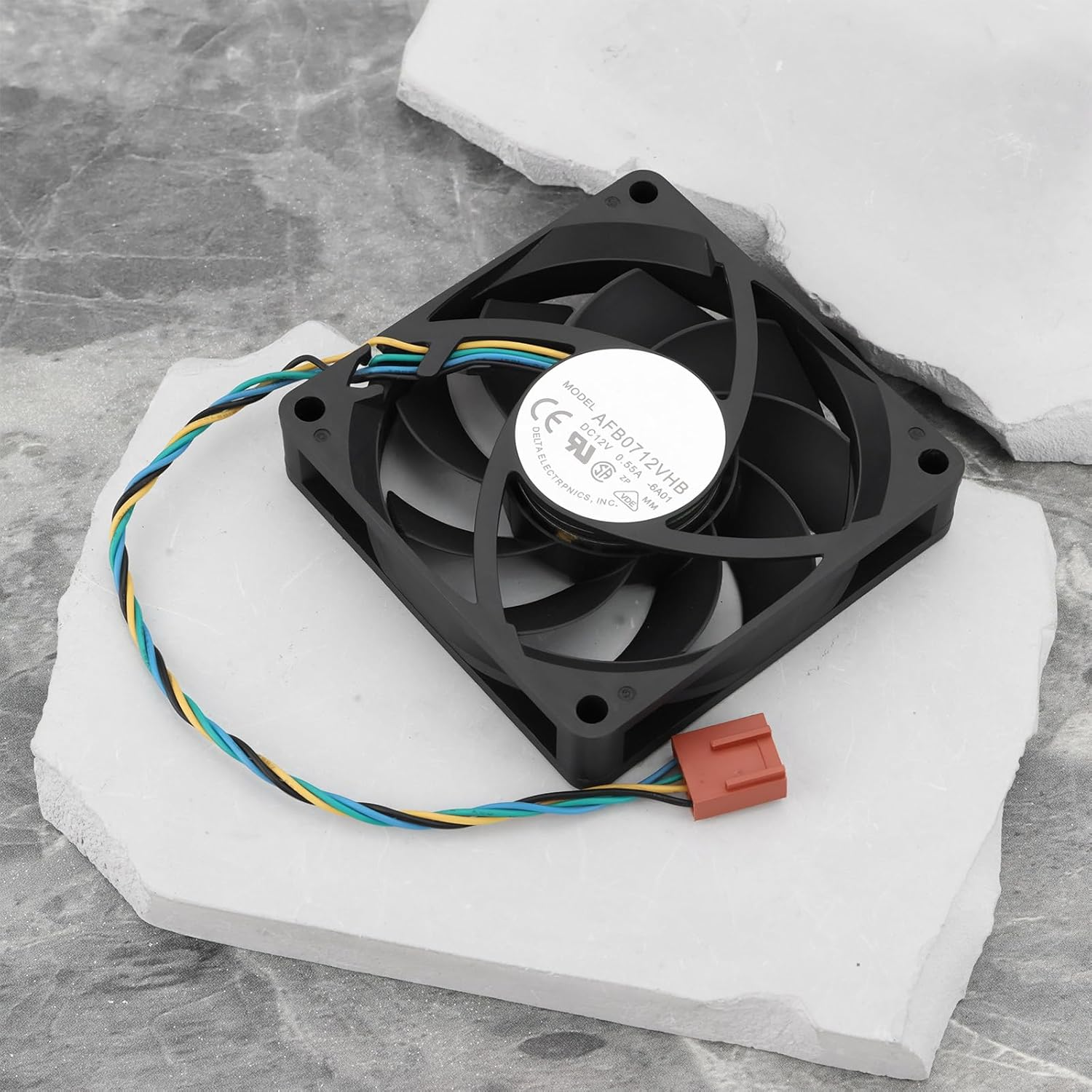 Be in Your Mind CPU Cooling Fan 4Pin Brushless DC Fan AFB0712VHB 0.55A 12V for Laptop 70X70X15Mm image number 6