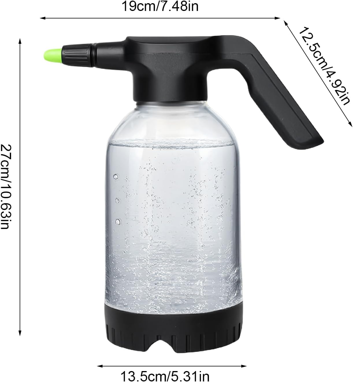 Foaming Spray Bottle Car Wash | 2L Electric Automatic Plant Mister Watering Can - Automatic Automotive Washing Cleaning Plant- Watering Kettle for Home Garden image number 2