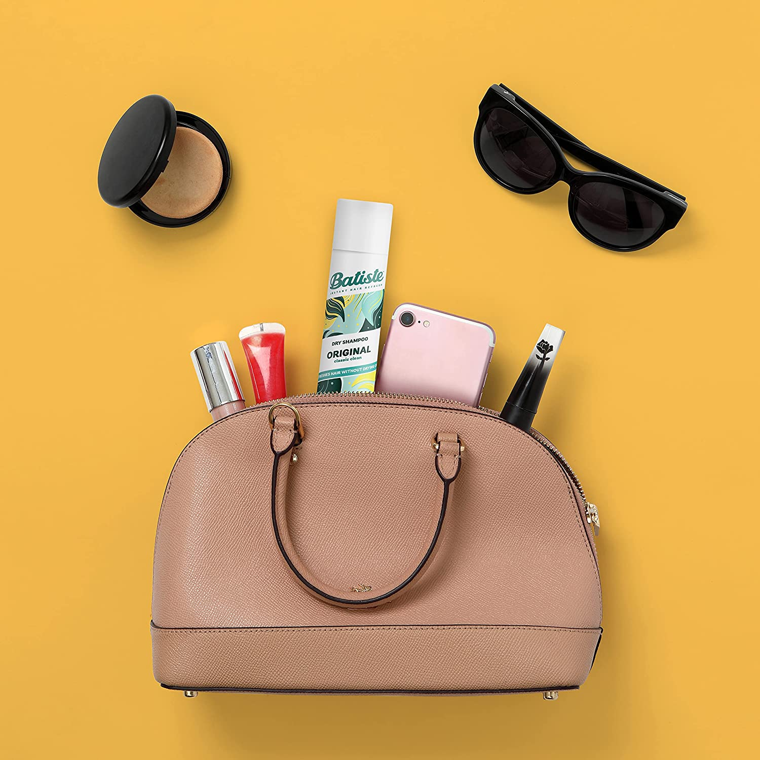 Batiste Original Dry Shampoo 350Ml - Classic Fresh with Lemon & Lily Scent, Instantly Revitalise Oily Hair, Adds Volume & Texture, No Residue, Non-Drying Formula, Quick Refresh & All Hair Types image number 1