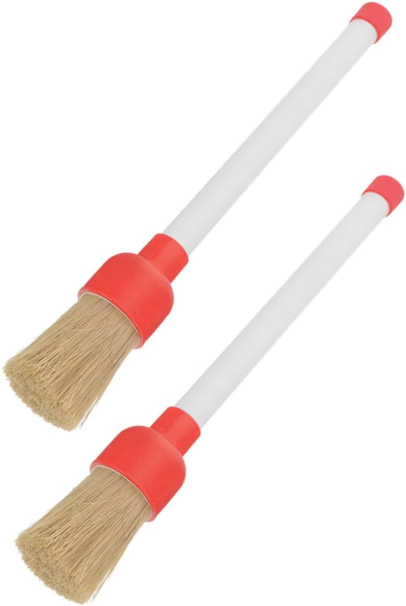 Holibanna 2Pcs Tire Shine Brush with Handle for Gentle Car Wash and Tire Detailing for Wheels and Automotive Surfaces image number 1