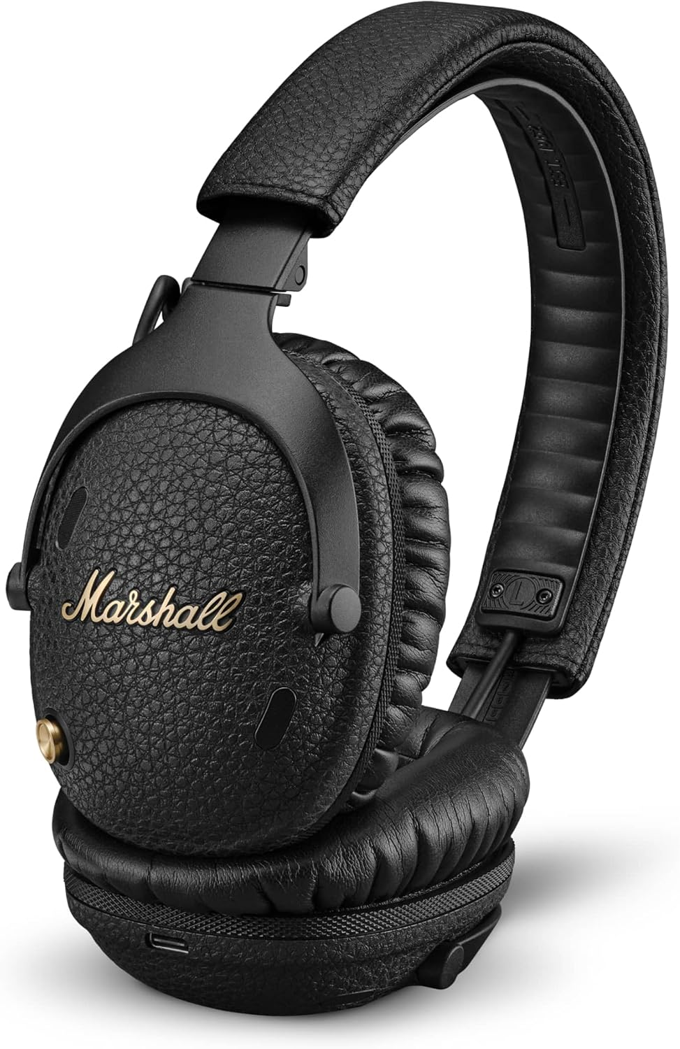Marshall Monitor III ANC Active Noise Cancelling Bluetooth Headphones, 70 Hours Playtime - Black image number 3