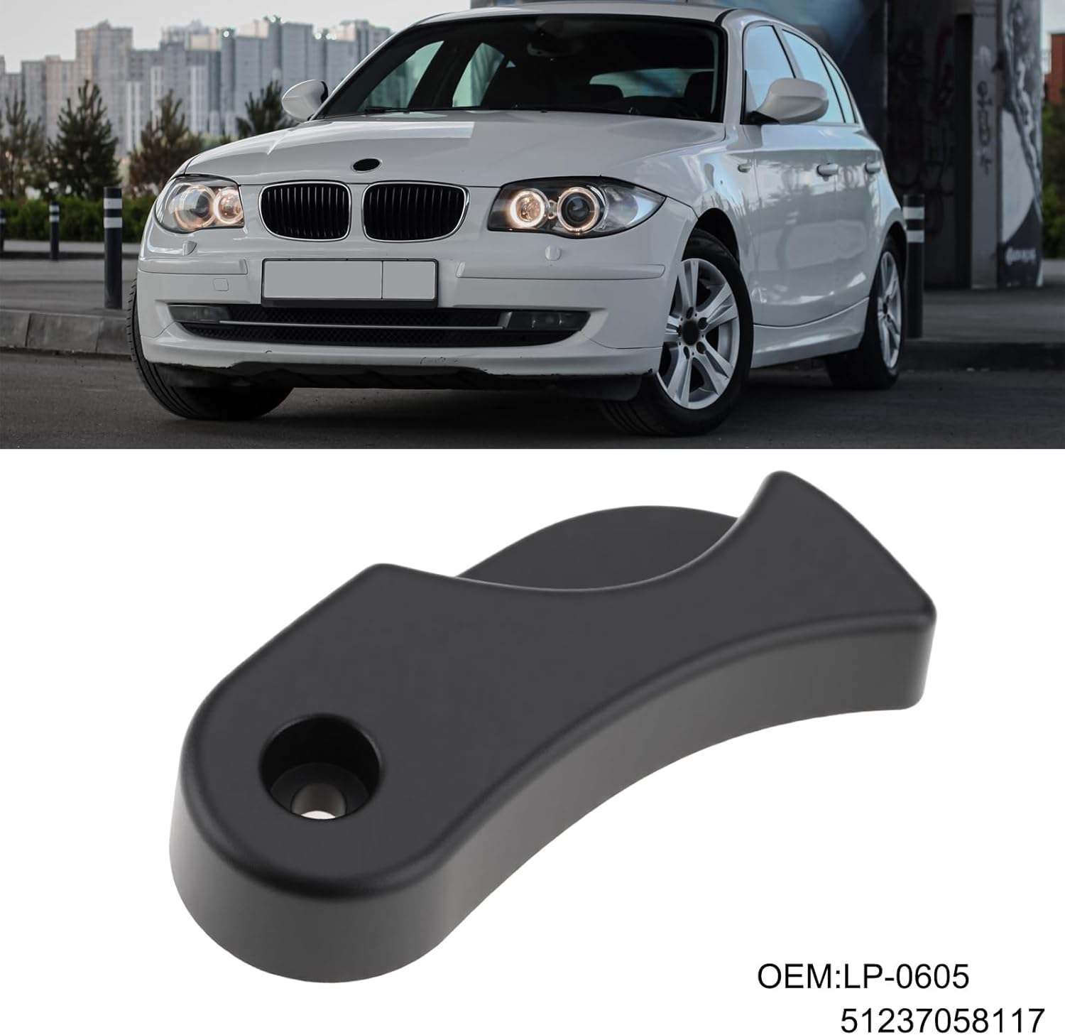 Car Hood Release Handle Actuation Lever 51237058117 7058117 Compatible with BMW 1 E81 E88 X1 E84 3 E90 6 Series F06 F13 image number 4