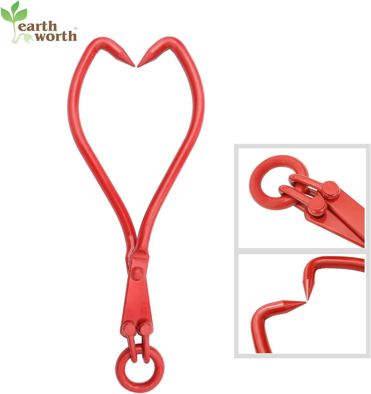 Earth Worth 1922 | Skidding Swivel Tongs | 32 Inch | Red image number 6